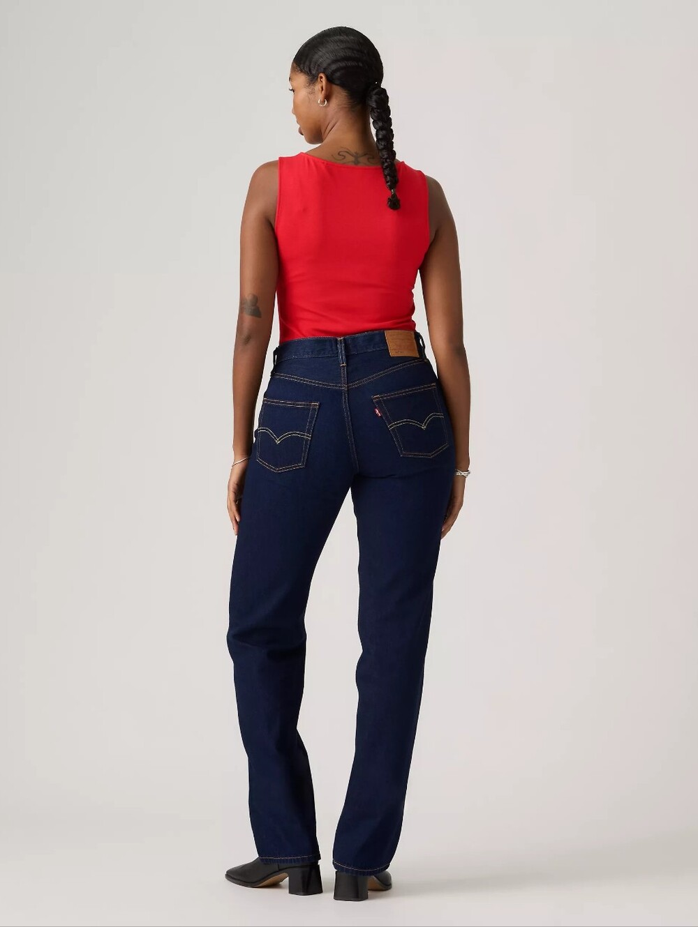 Levi’s 501 '90s High Rise Straight Leg Jeans Dark Wash W26 L28 EUC